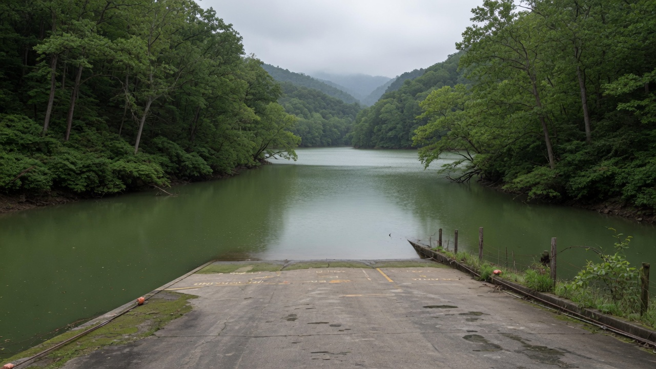 Lynch Ford backroad put-in near Lake Cumberland and Monticello Kentucky
