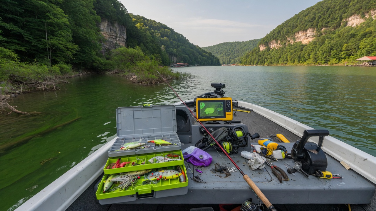 Boat ramps & access points (tourist map) near Lake Cumberland and Monticello Kentucky