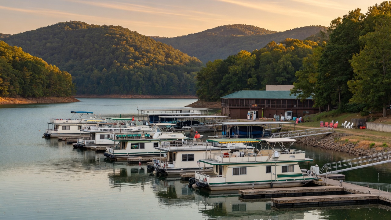 Resort & marina beaches near Lake Cumberland and Monticello Kentucky