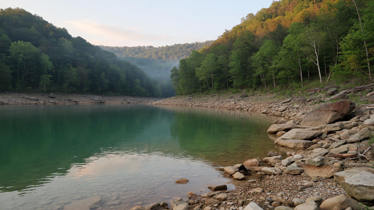 Family swim circuit (named spots) near Lake Cumberland and Monticello Kentucky