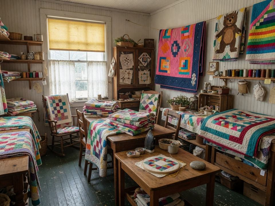 Linda's Quilt Shop Etc. Shops in Monticello Kentucky near Lake Cumberland — menu and location for lake visitors