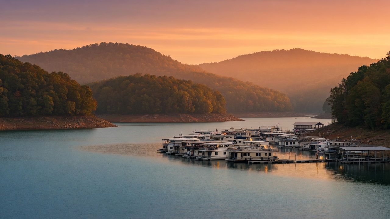 Things to do on Lake Cumberland near Monticello Kentucky — golden hour lake vacation for Ohio Indiana Florida Georgia visitors
