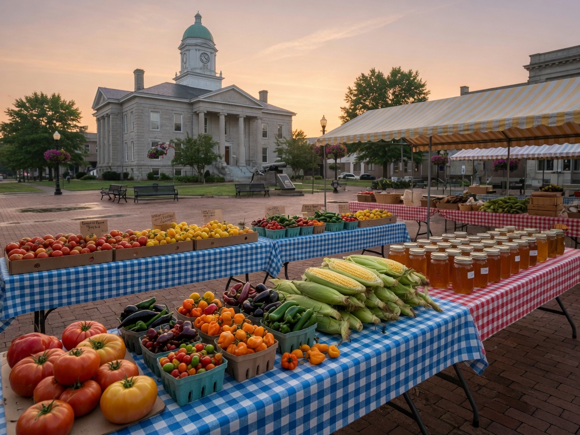Wayne County Farmers Market Markets in Monticello Kentucky near Lake Cumberland — menu and location for lake visitors