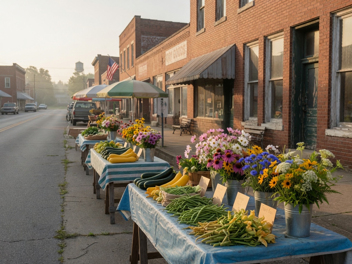 Downtown Monticello Farmers Market Markets in Monticello Kentucky near Lake Cumberland — menu and location for lake visitors